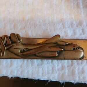 Vintage airplane Tie Clip ESTATE PIECE